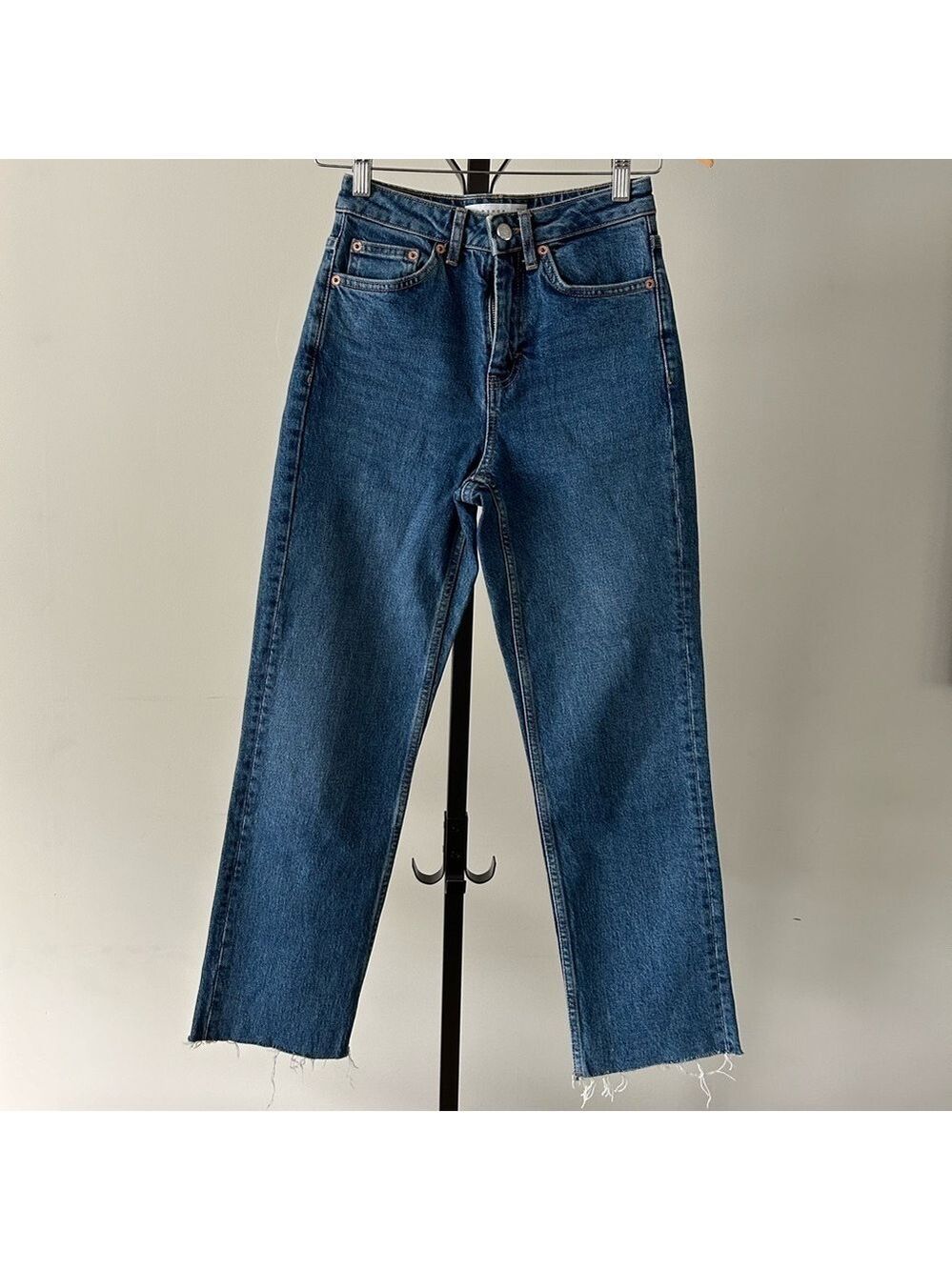 Topshop Straight Denim Jeans, Size W24/L32.